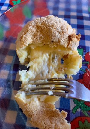 Una foto de Bombas de papa con queso al horno