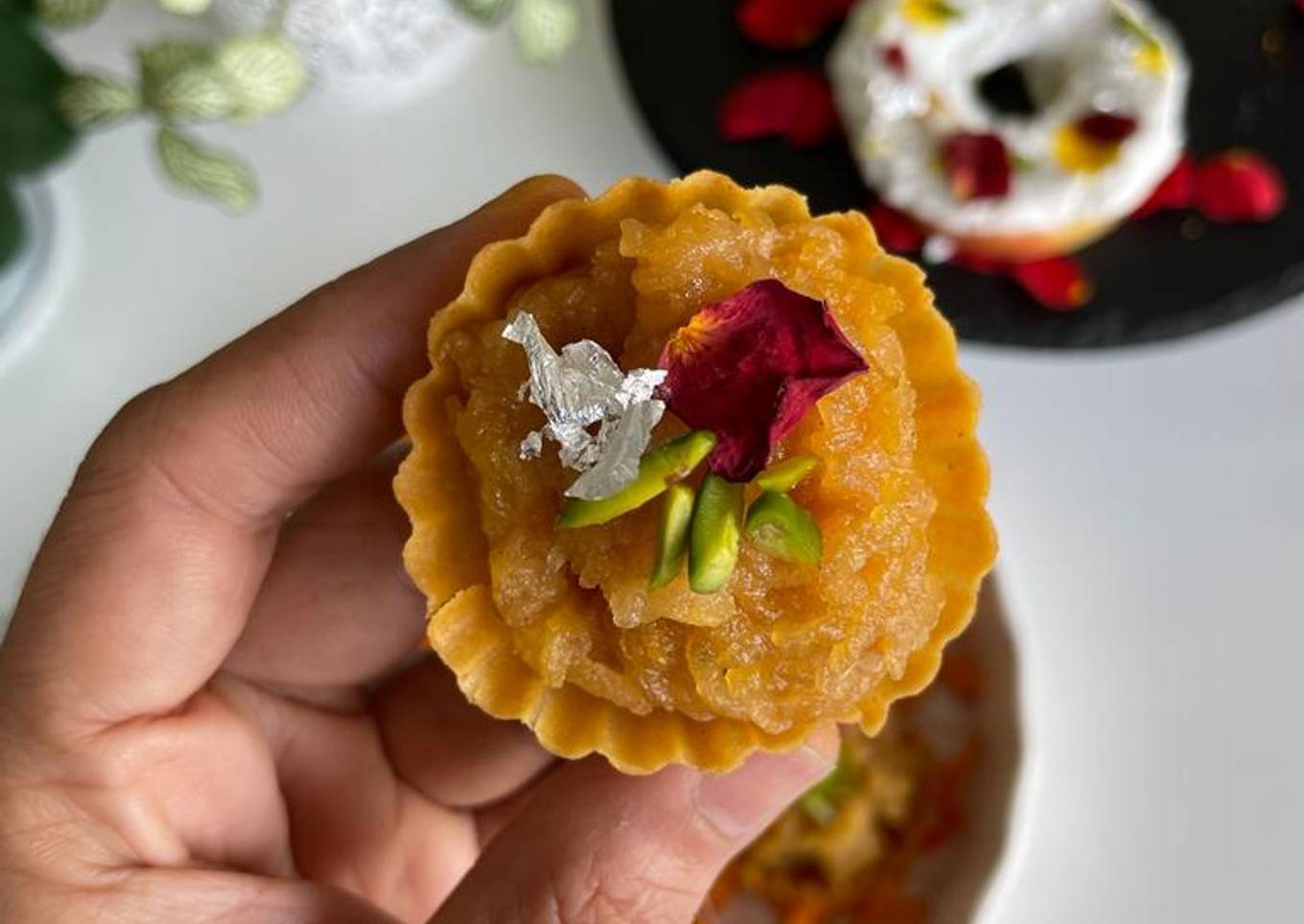 Apple Pear Halwa Tarts