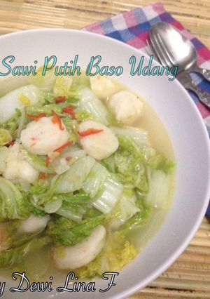 Foto resep Sawi Putih Baso Udang