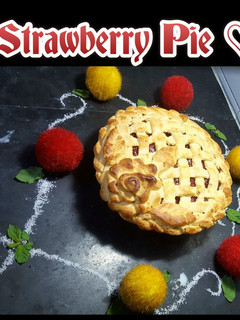 A picture of Strawberry Pie (From Frozen Strawberries)🍓.