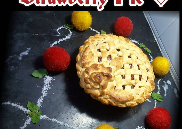 Simple Way to Make Super Quick Homemade Strawberry Pie (From Frozen Strawberries)🍓