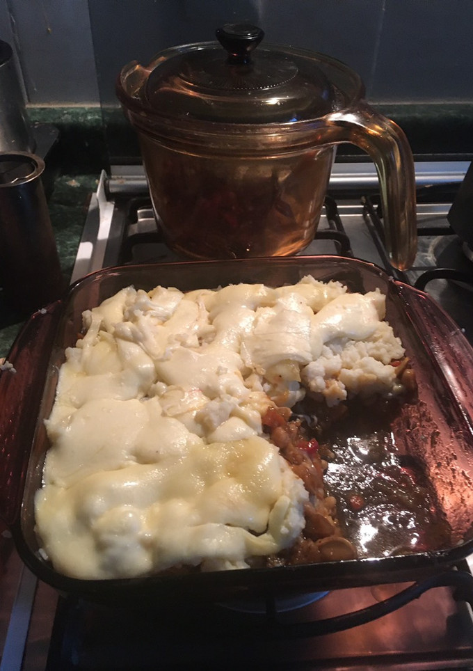 Una foto de Gratinado de calabaza con verduras