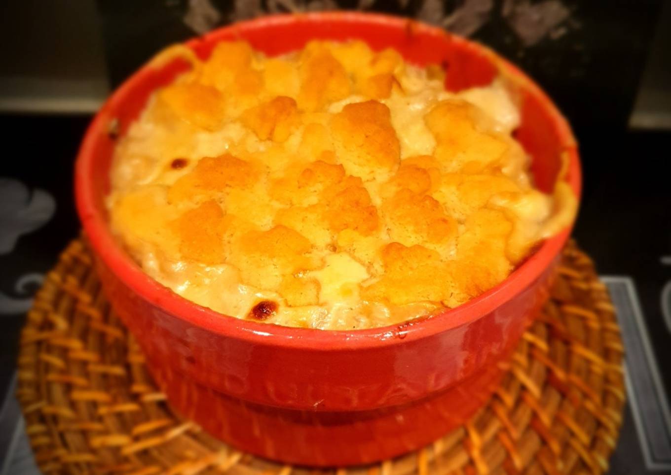 Crumble de lotte aux poireaux