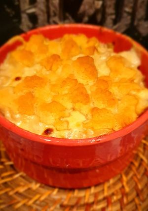 Une photo de Crumble de lotte aux poireaux