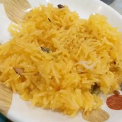 A picture of Zarda sweet rice.