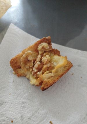 Une photo de Tartine de Gouda et de noix de cajou au airfryer