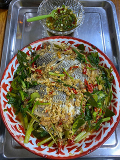 A picture of Steamed Tilapia with Herbs.