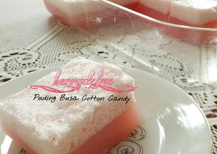 Puding Busa Cotton Candy