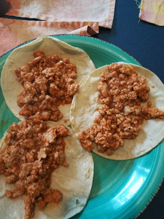 Una foto de Tacos de carne molida