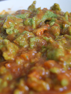 Una foto de Malfattis de espinaca light con salsa de tomates