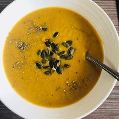 A picture of White Bean and Butternut Soup.