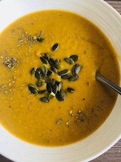 A picture of White Bean and Butternut Soup.