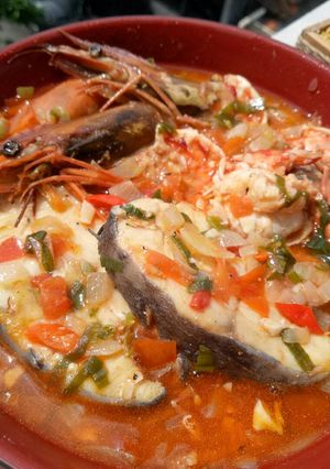 Foto resep Hot spicy fish and prawn