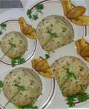 ARROZ DE VERDURAS, con FRIJOL DE CABECITA NEGRA, con leche de COCO