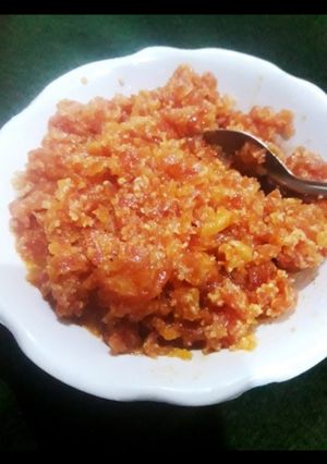 A picture of Gajar ka halwa.