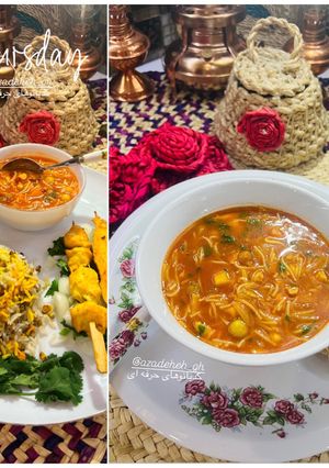 عکسی از دستور سوپ ورمیشیل