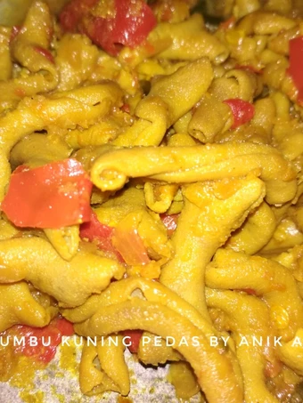 Langkah Gampang Menyiapkan Resep Usus Bumbu Kuning Pedas yang  Bikin Ketagihan Anti Ribet, Lezat