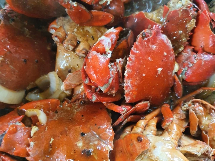 Langkah Gampang Membikin Resep Kepiting lada hitam yang Sempurna Anti Ribet, Lezat