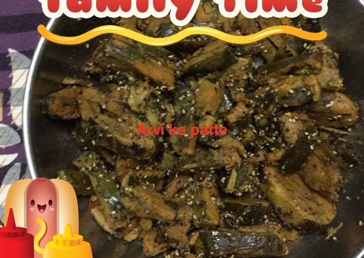 Steps to Prepare Super Quick Homemade Arvi ke patte