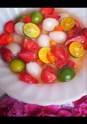 Foto resep Manisan rambutan strawberry