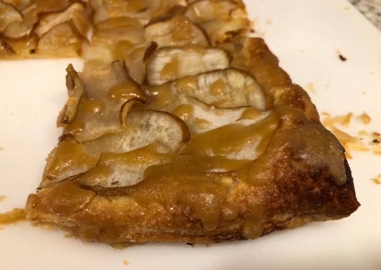 Simple Way to Make Speedy Pear Tart w/Maple “Caramel”