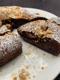 Une photo de Mi-cuit chocolat praliné