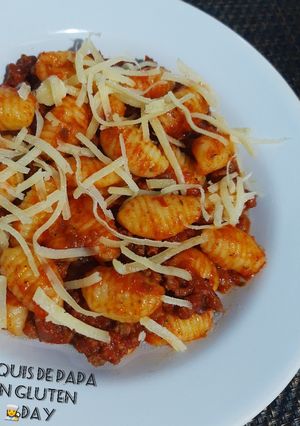 Una foto de Ñoquis de papa sin gluten 👩‍🍳