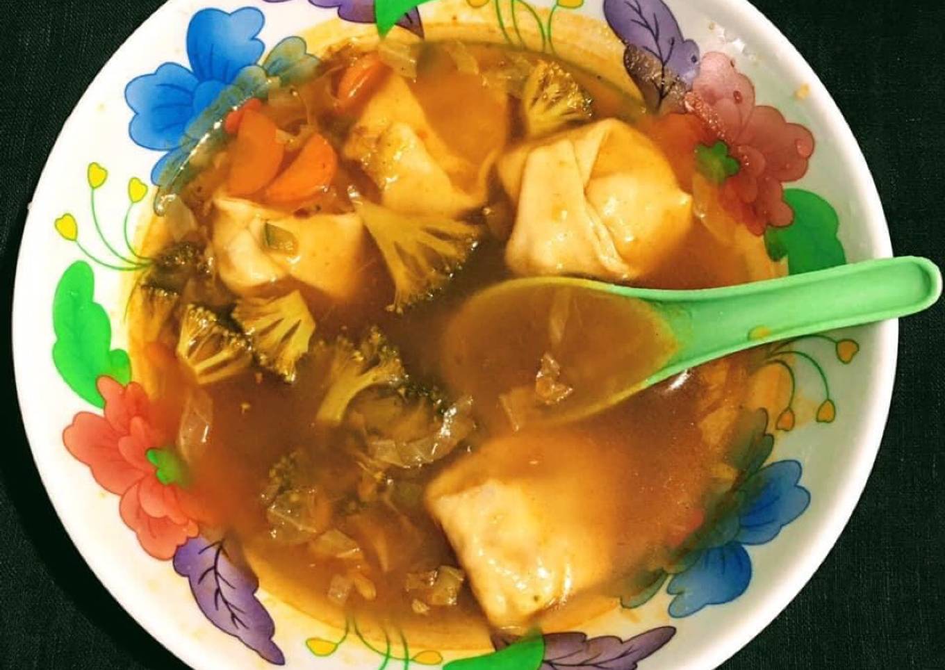 Veg Wonton Soup