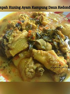 Foto resep Lempah Kuning Ayam Kampung Daun Kedondong