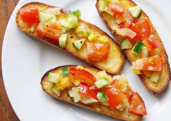 Recipe of Perfect My version of Bruschetta