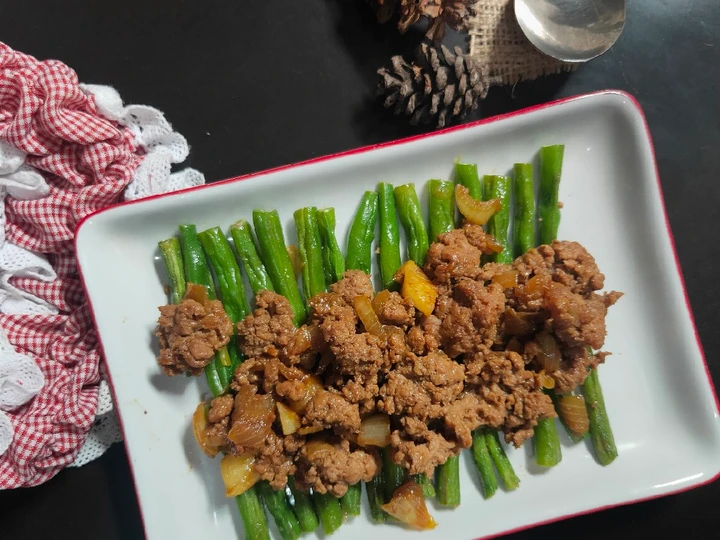 Cara Mudah Membikin Resep  Tumis Buncis Daging Cincang yang Lezat Sekali, Enak