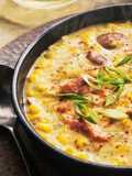 Crema de elote con salmón ahumadoTOTAL 45 MIN: PARA 4 PERSONAS