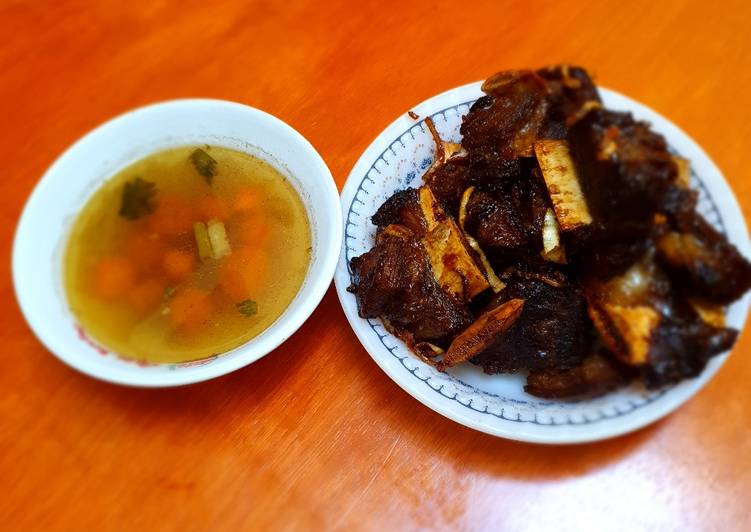 Sop Iga goreng / buntut goreng