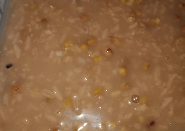 Bubur ketan kacang hijau hemat gas dan waktu😉