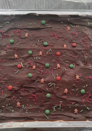 Una foto de Tarta de galletas y chocolate