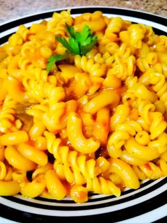 صورة لوصفة معكرونة بسيطة