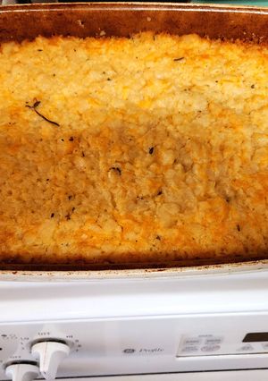 A picture of Leah's Cheesy Potato Mash Up.