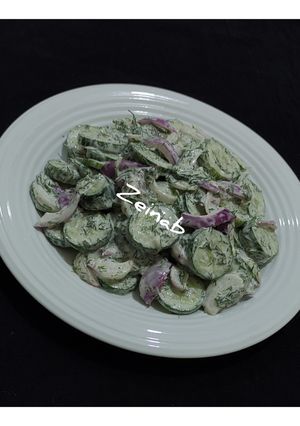 عکسی از دستور سالاد خیار و شوید