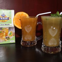 A picture of Pineapple, Lemon and Orange Jaljeera Juice.