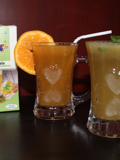 A picture of Pineapple, Lemon and Orange Jaljeera Juice.