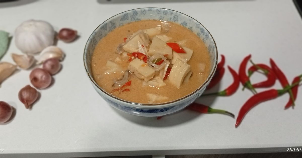 Sayur lodeh rebung bumbu instan