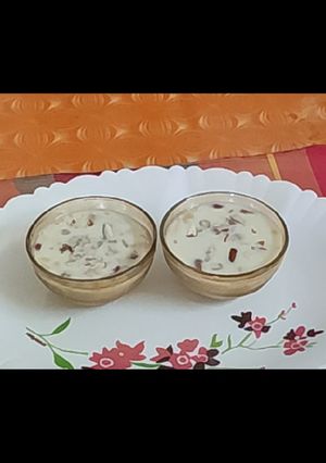 व्रत वाली खीर (Vrat wali kheer recipe in Hindi) रेसिपी मुख्य फोटो