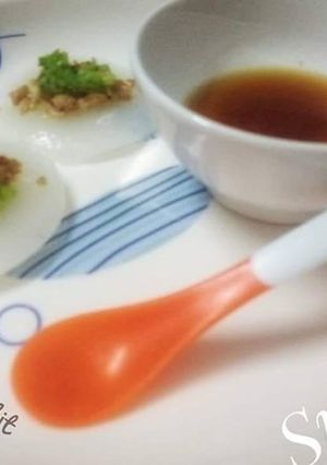 Hình của món Bánh bèo nhân tôm thịt - ăn dặm cho bé.