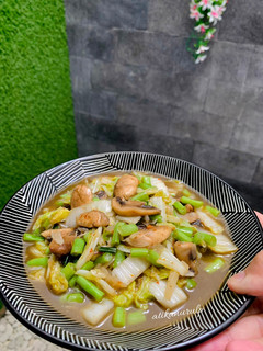 Foto resep Cah Sawi Buncis Jamur Kancing