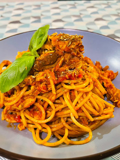 Foto di Pasta al peperoncino e sgombro