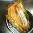 Boquerón con espinacas y bechamel