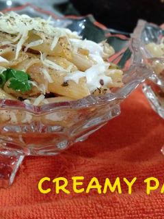 ક્રીમી પાસ્તા(Creamy pasta recipe in Gujarati) રેસીપી મુખ્ય ફોટો