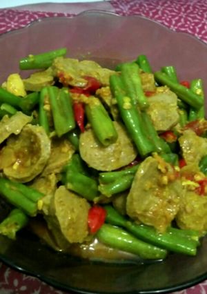 Foto resep Buncis baso bumbu kuning