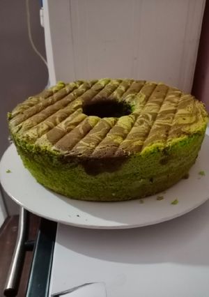 Foto resep Bolu pandan marmer lembut lembab