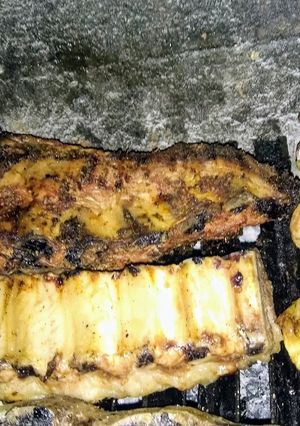 Una foto de Asado a la parrilla de manta al ají molido
